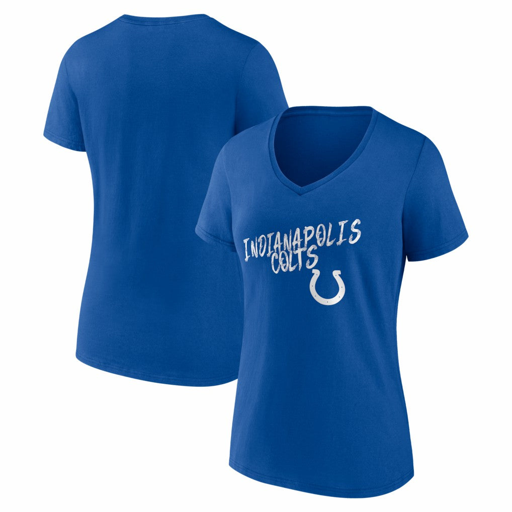 Indianapolis Colts  Women's Hustle V-Neck T-Shirt