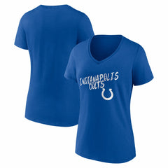 Indianapolis Colts  Women's Hustle V-Neck T-Shirt