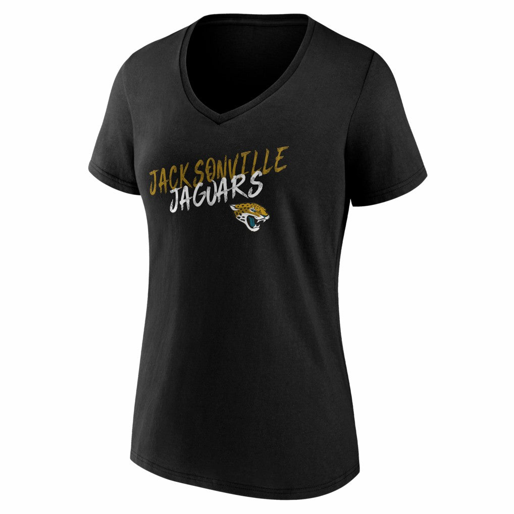 Jacksonville Jaguars  Women's Hustle V-Neck T-Shirt