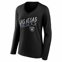 Las Vegas Raiders  Women's Hustle Long Sleeve V-Neck T-Shirt