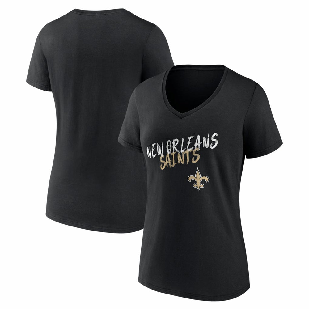 New Orleans Saints  Women's Hustle V-Neck T-Shirt