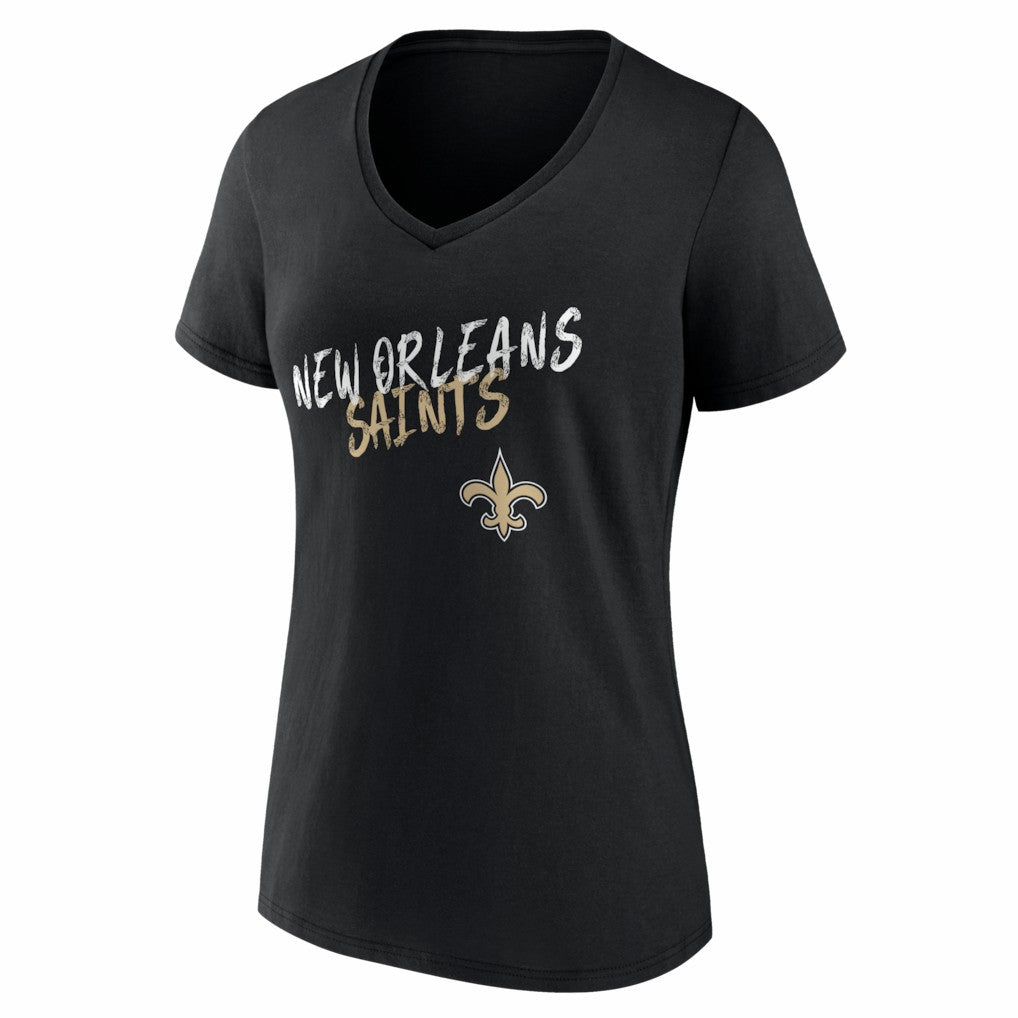 New Orleans Saints  Women's Hustle V-Neck T-Shirt