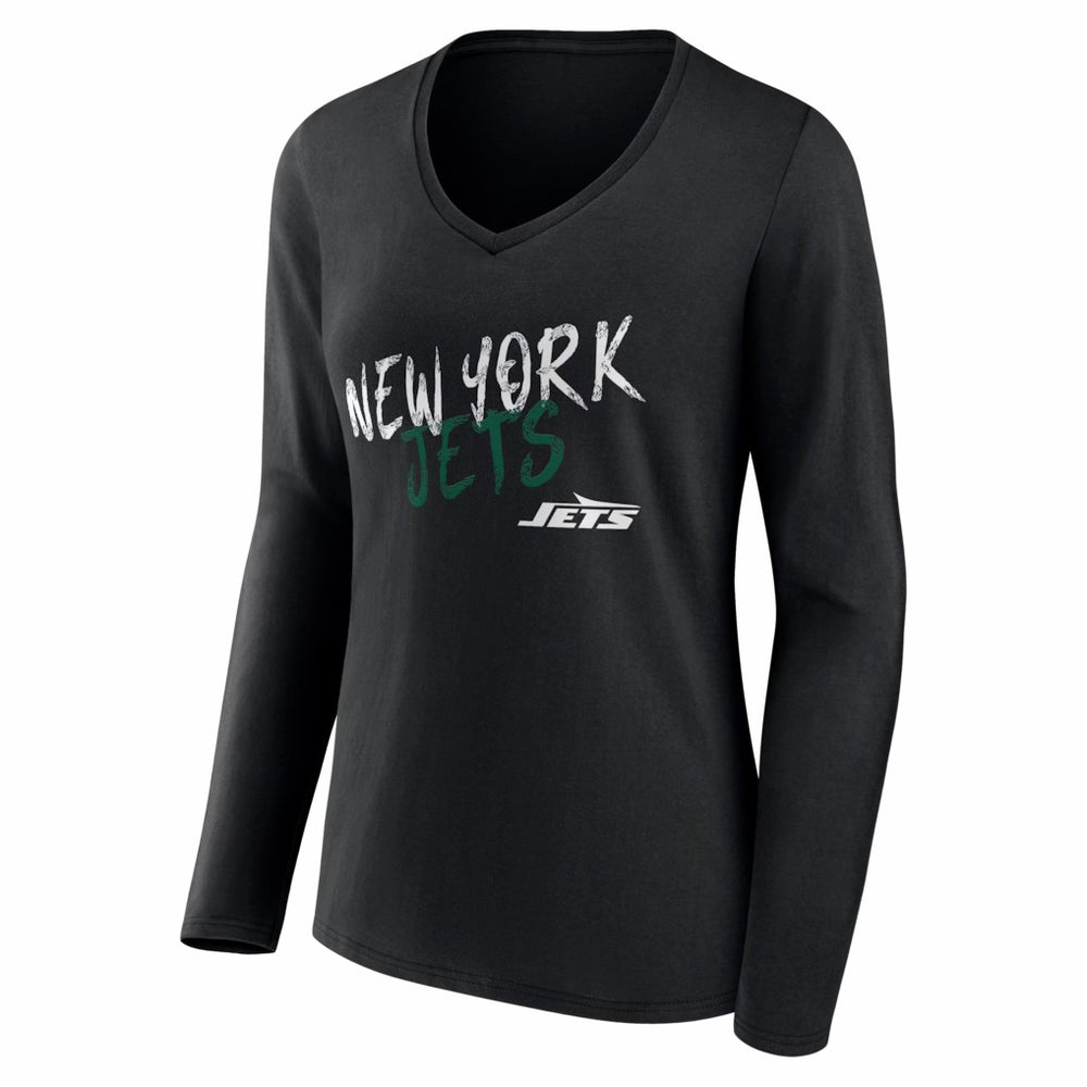 New York Jets  Women's Hustle Long Sleeve V-Neck T-Shirt