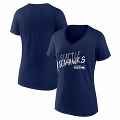 Seattle Seahawks  Women's Hustle V-Neck T-Shirt