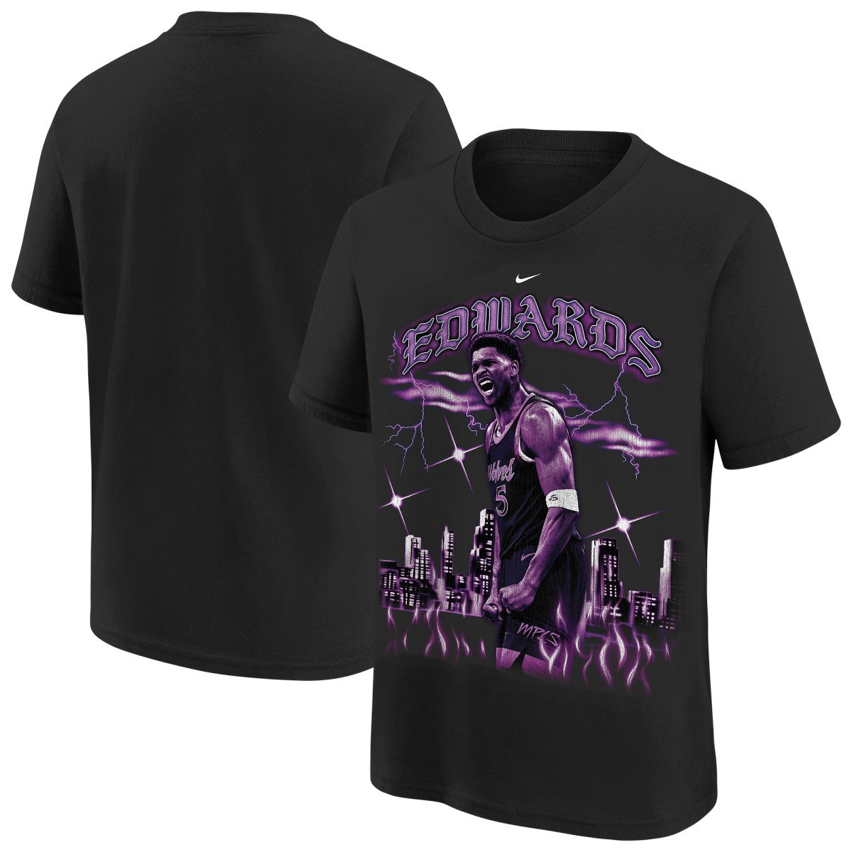 Anthony Edwards Minnesota Timberwolves Youth City Edition Player T-Shirt Discount