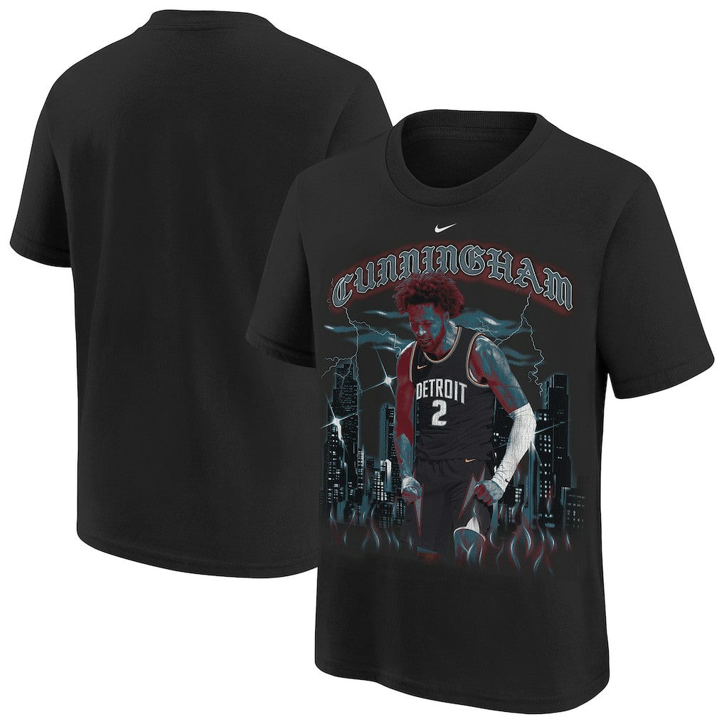 Cade Cunningham Detroit Pistons Youth City Edition Player T-Shirt sale Discount