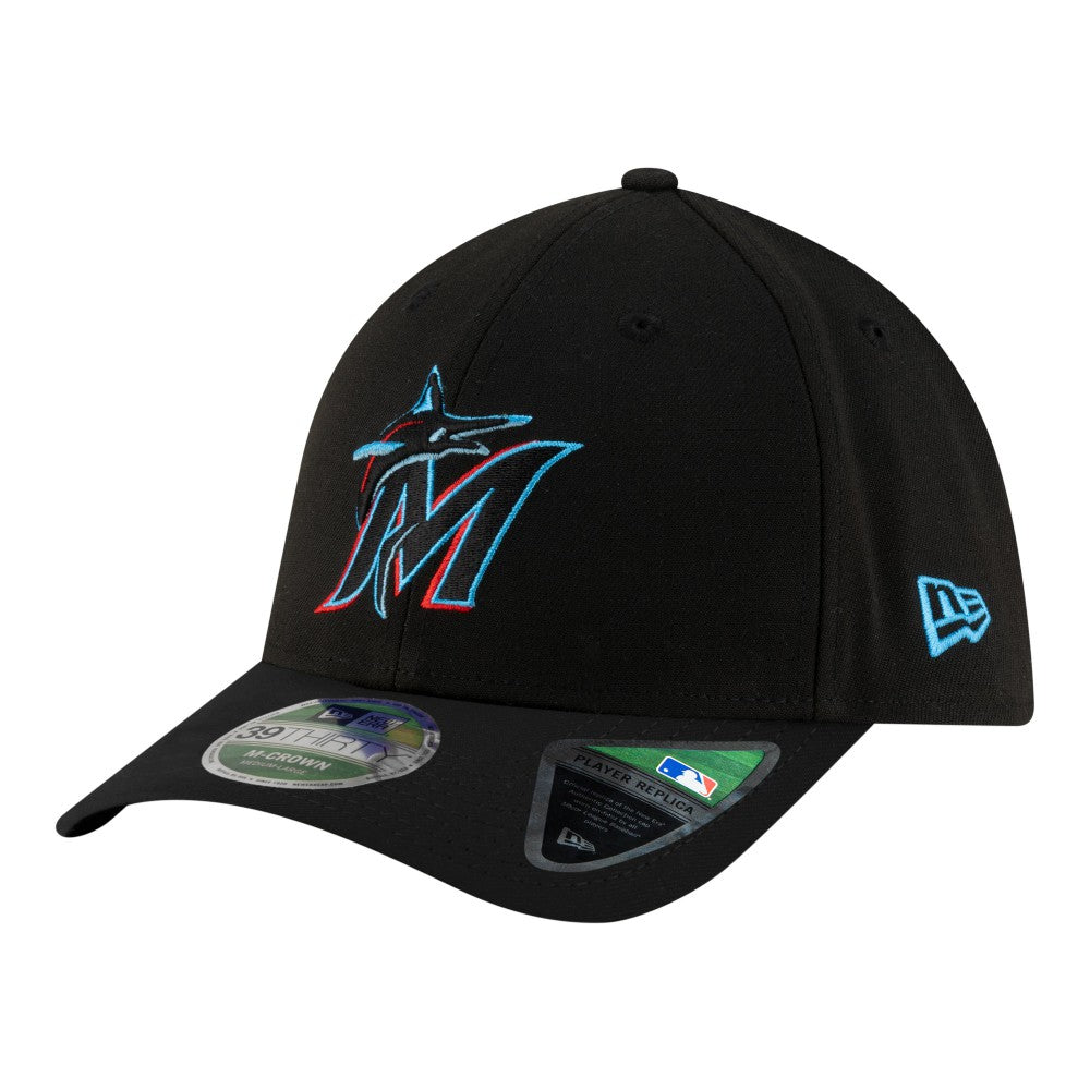 Miami Marlins New Era Player Replica 39THIRTY M-Crown Flex Hat | MLB Discount