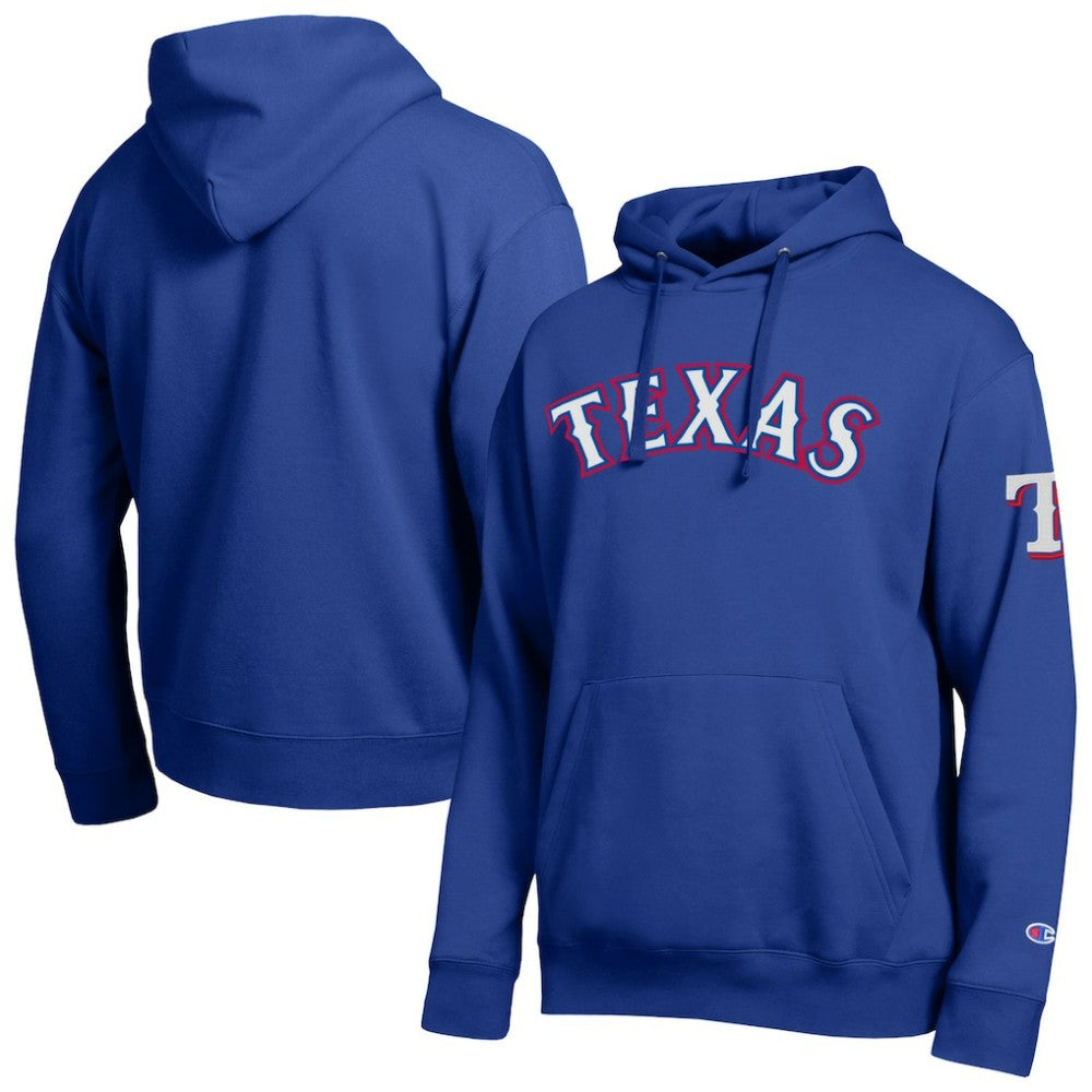 Texas Rangers Champion All Star Wordmark Hoodie | MLB Outlet