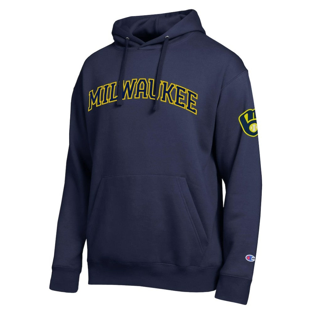 Milwaukee Brewers Champion All Star Wordmark Hoodie | MLB Outlet