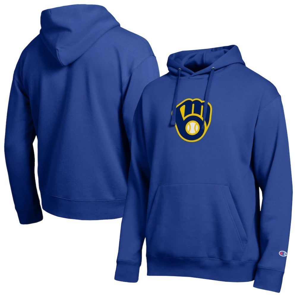 Milwaukee Brewers Champion All Star Embroidered Logo Hoodie | MLB Outlet