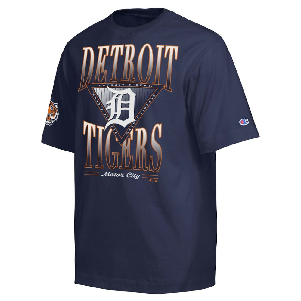 Detroit Tigers Champion Traditions Two Locations T-Shirt | MLB Shop