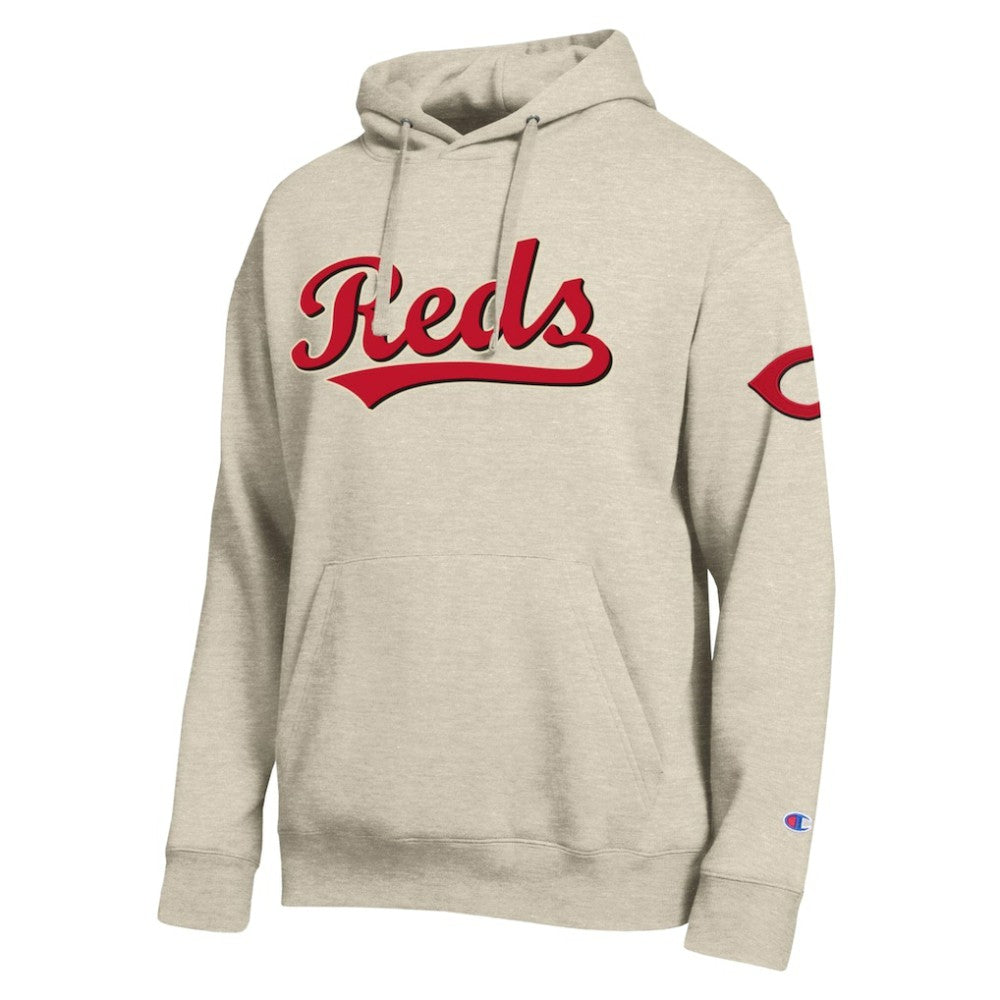 Cincinnati Reds Champion All Star Chenille Patch Hoodie | MLB Outlet