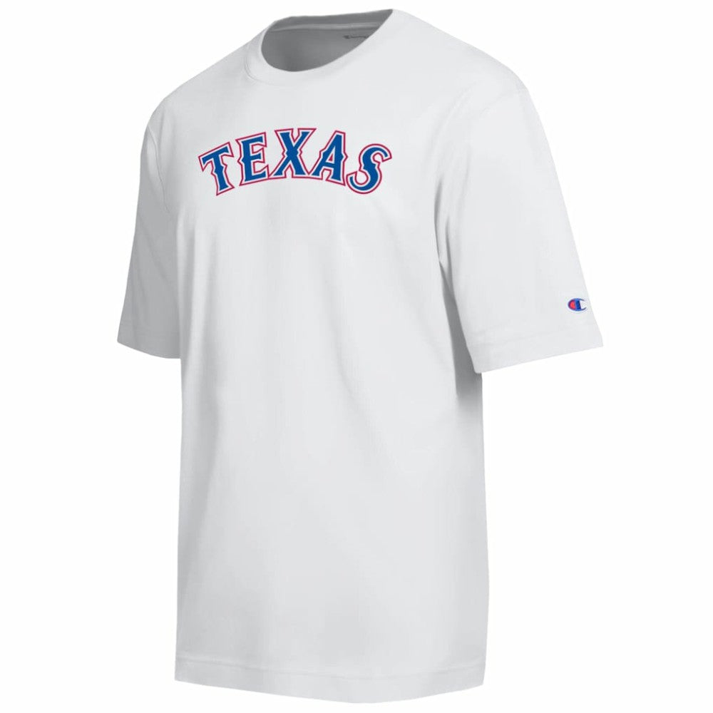 Texas Rangers Champion All Star Arched Chenille Wordmark T-Shirt | MLB Near me