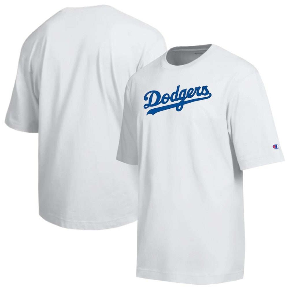 Los Angeles Dodgers Champion All Star Arched Chenille Wordmark T-Shirt | MLB Sale
