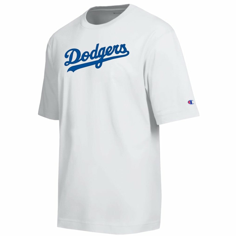 Los Angeles Dodgers Champion All Star Arched Chenille Wordmark T-Shirt | MLB Sale