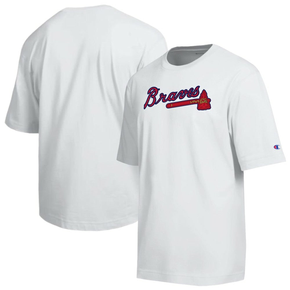 Atlanta Braves Champion All Star Arched Chenille Wordmark T-Shirt | MLB Near me