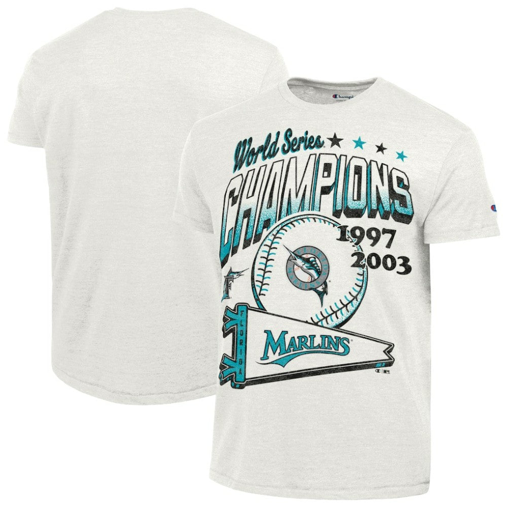 Miami Marlins Champion Winning Tradition Cooperstown Tri-Blend T-Shirt | MLB Discount