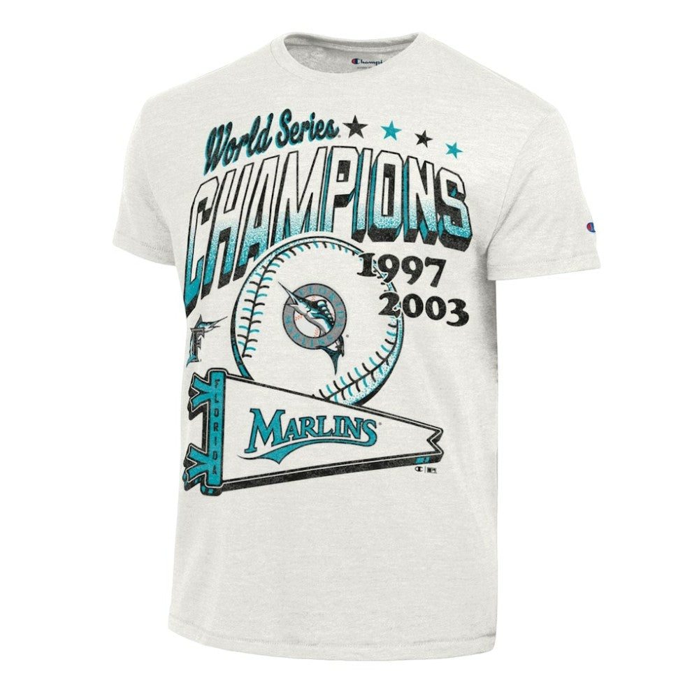Miami Marlins Champion Winning Tradition Cooperstown Tri-Blend T-Shirt | MLB Discount