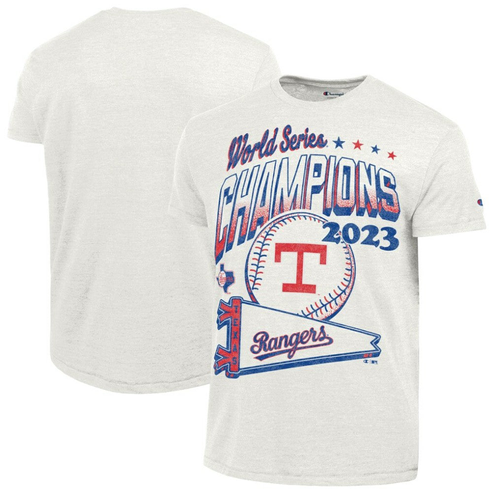 Texas Rangers Champion Winning Tradition Cooperstown Tri-Blend T-Shirt | MLB Outlet