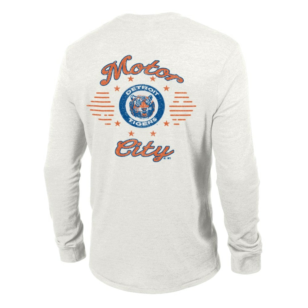 Detroit Tigers Champion Cooperstown Winning Tradition Tri-Blend Long Sleeve T-Shirt | MLB On Sale