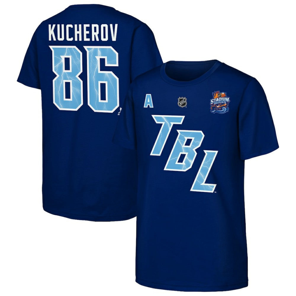 Nikita Kucherov Tampa Bay Lightning Fanatics Youth Alternate Captain 2026 Stadium Series T-Shirt Online