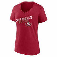 San Francisco 49ers  Women's Hustle V-Neck T-Shirt