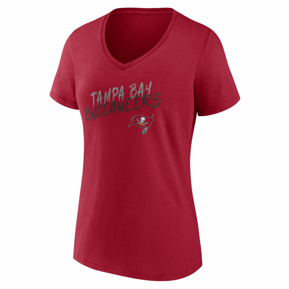 Tampa Bay Buccaneers  Women's Hustle V-Neck T-Shirt