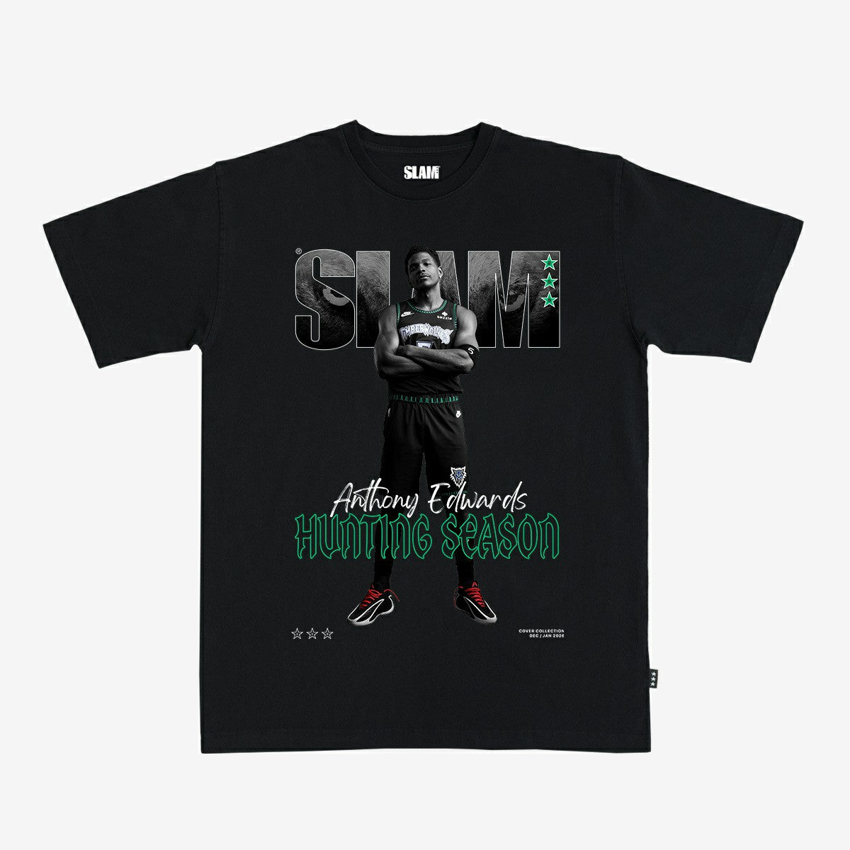 Anthony Edwards Minnesota Timberwolves Unisex SLAM Cover T-Shirt On Sale