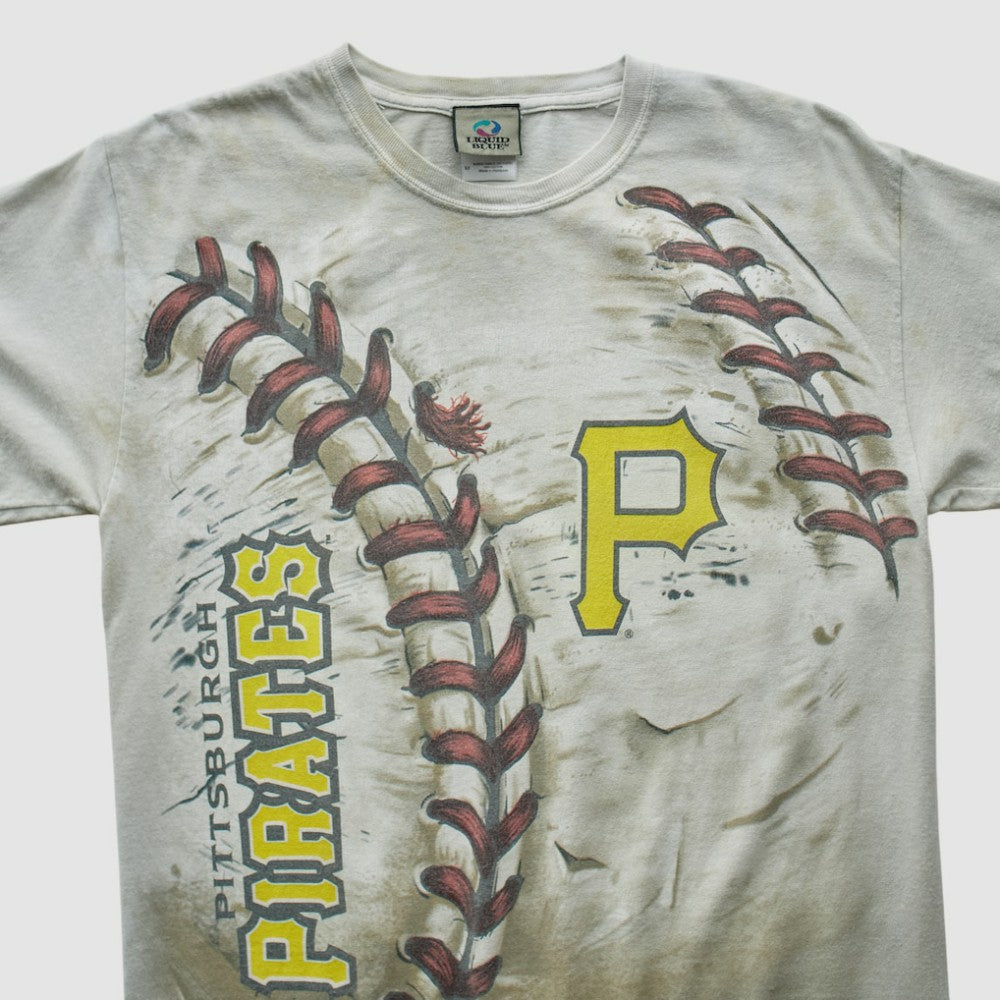 Pittsburgh Pirates Liquid Blue 2000s T-shirt | MLB Online