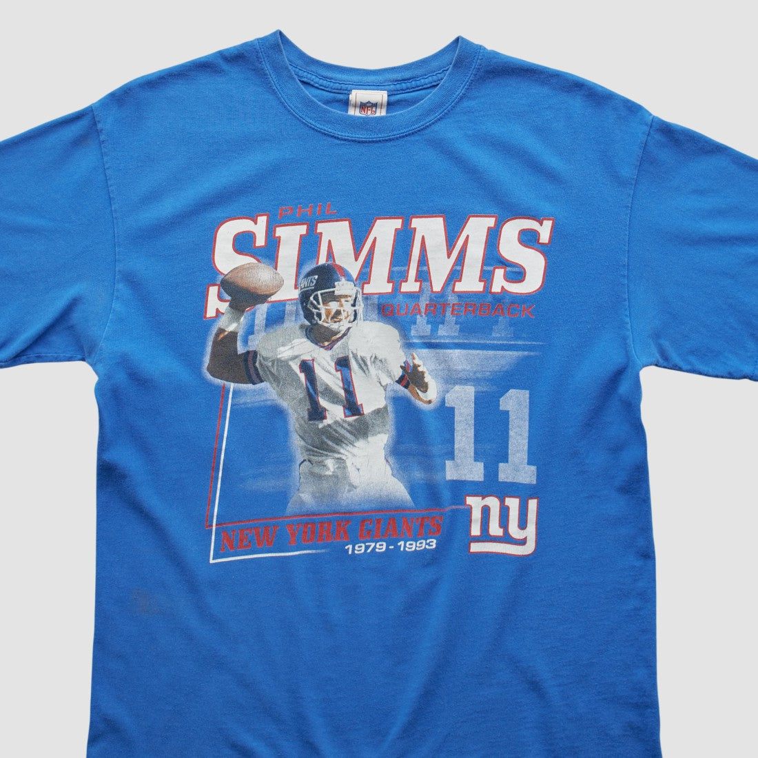 New York Giants Fanatics Phil Simms NFL 2000s T-shirt