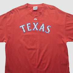 Texas Rangers Majestic 2000s T-shirt | MLB On Sale
