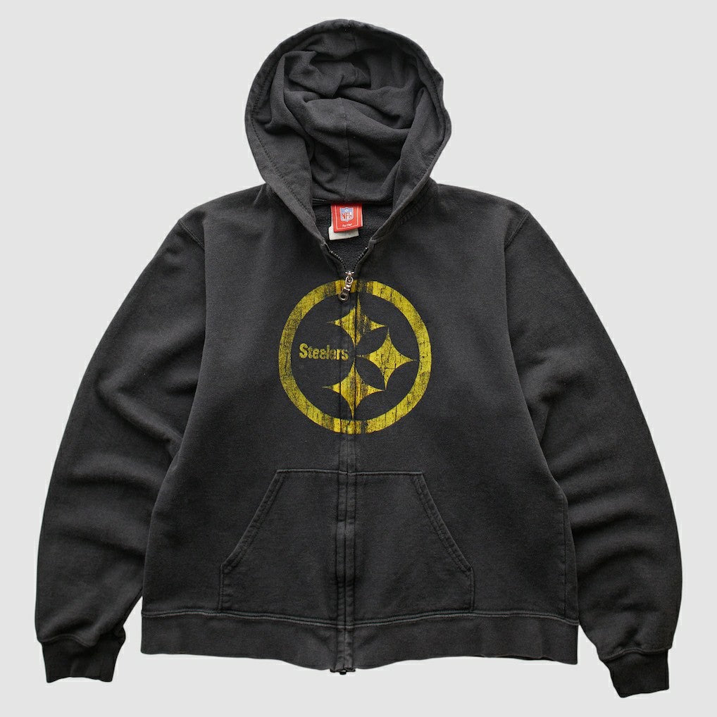 Pittsburgh Steelers Fanatics NFL 2000s Hooded Full Zip Sweatshirt