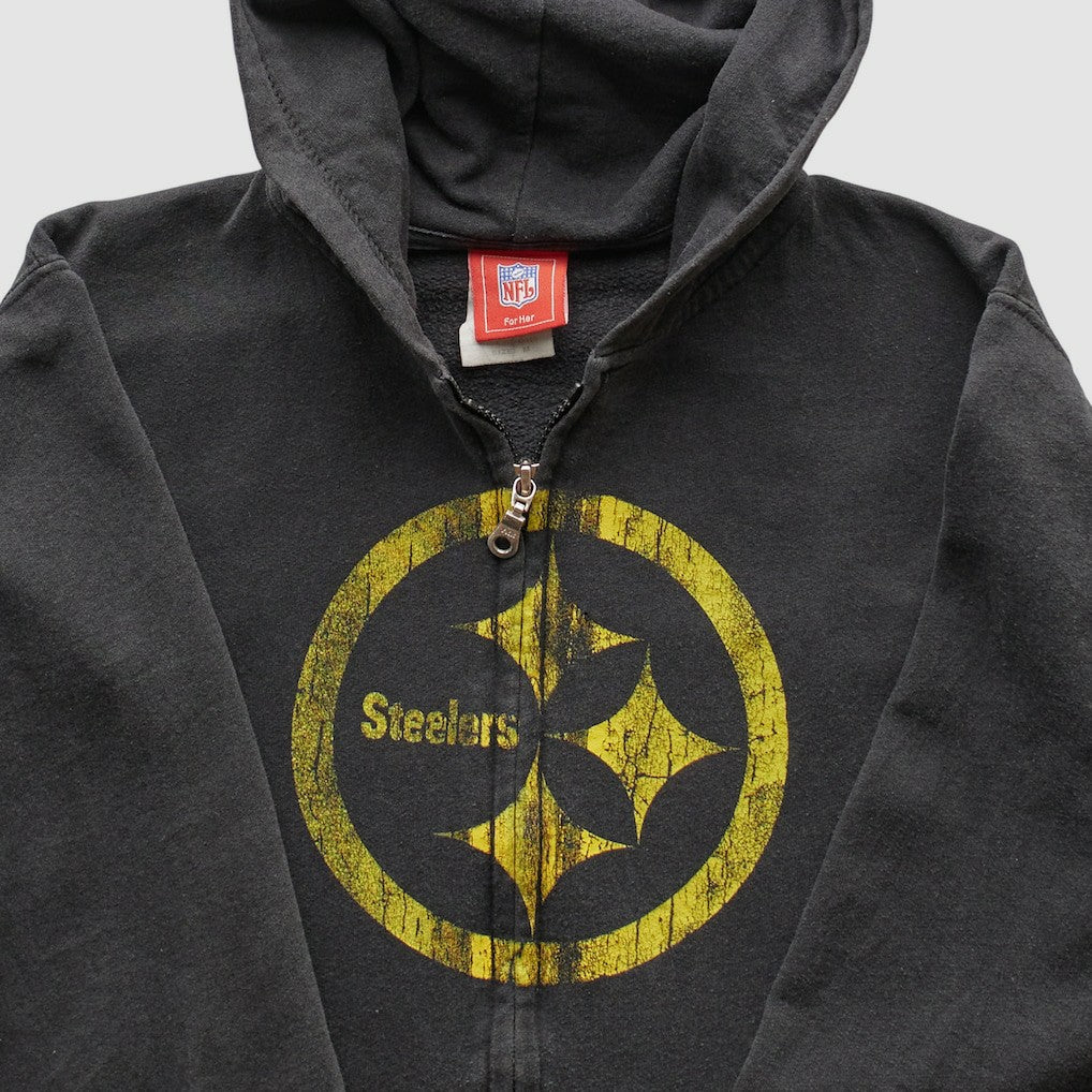 Pittsburgh Steelers Fanatics NFL 2000s Hooded Full Zip Sweatshirt