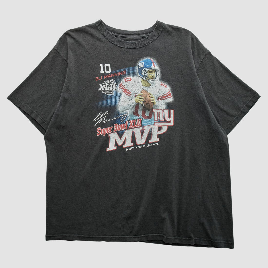 New York Giants Fanatics Superbowl XLII MVP Reebok 2008 T-shirt