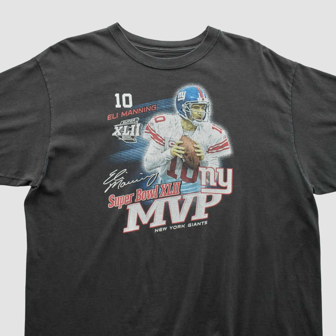 New York Giants Fanatics Superbowl XLII MVP Reebok 2008 T-shirt