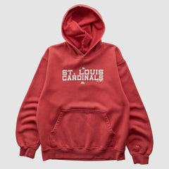 St. Louis Cardinals Majestic 2000s Hooded Pullover Sweatshirt | MLB Discount