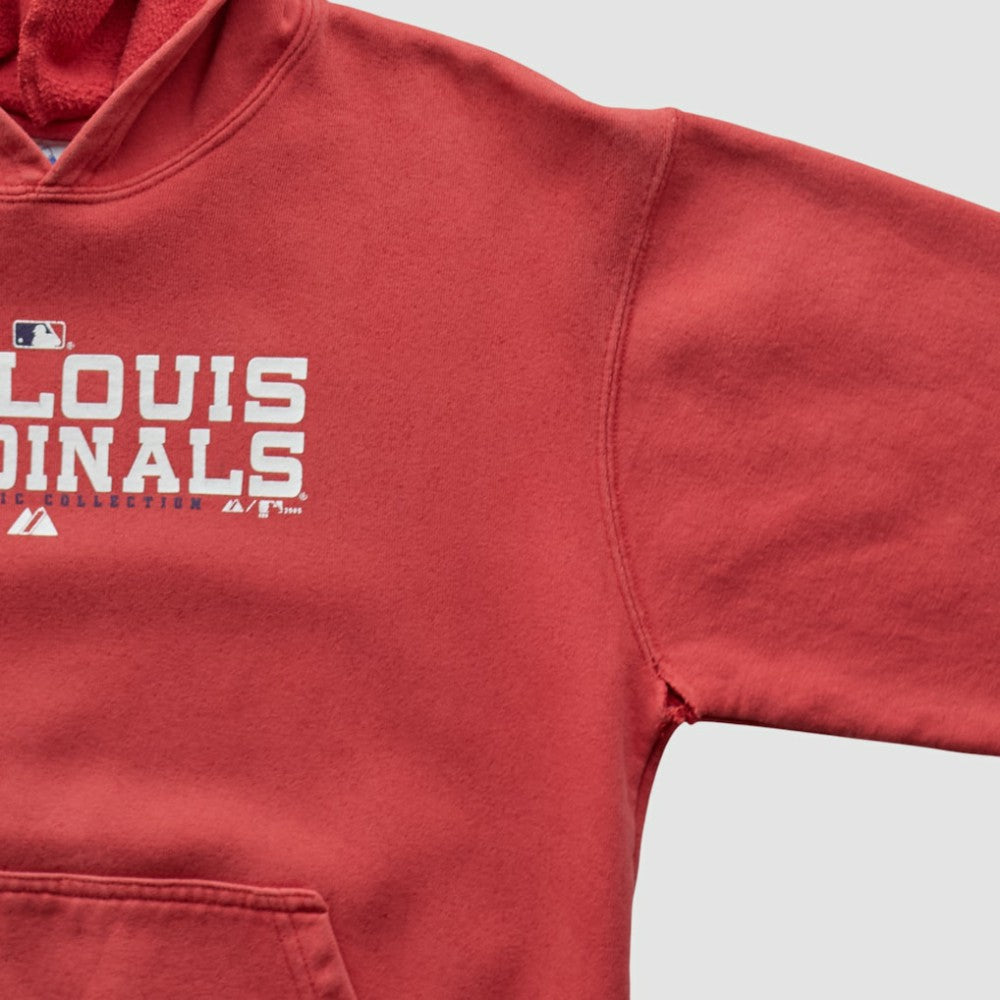 St. Louis Cardinals Majestic 2000s Hooded Pullover Sweatshirt | MLB Discount