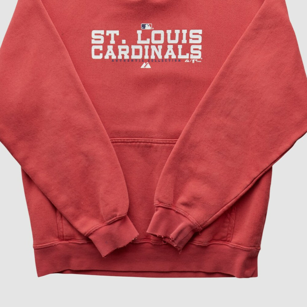 St. Louis Cardinals Majestic 2000s Hooded Pullover Sweatshirt | MLB Discount