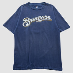 Milwaukee Brewers Majestic 2000s T-shirt | MLB For sale