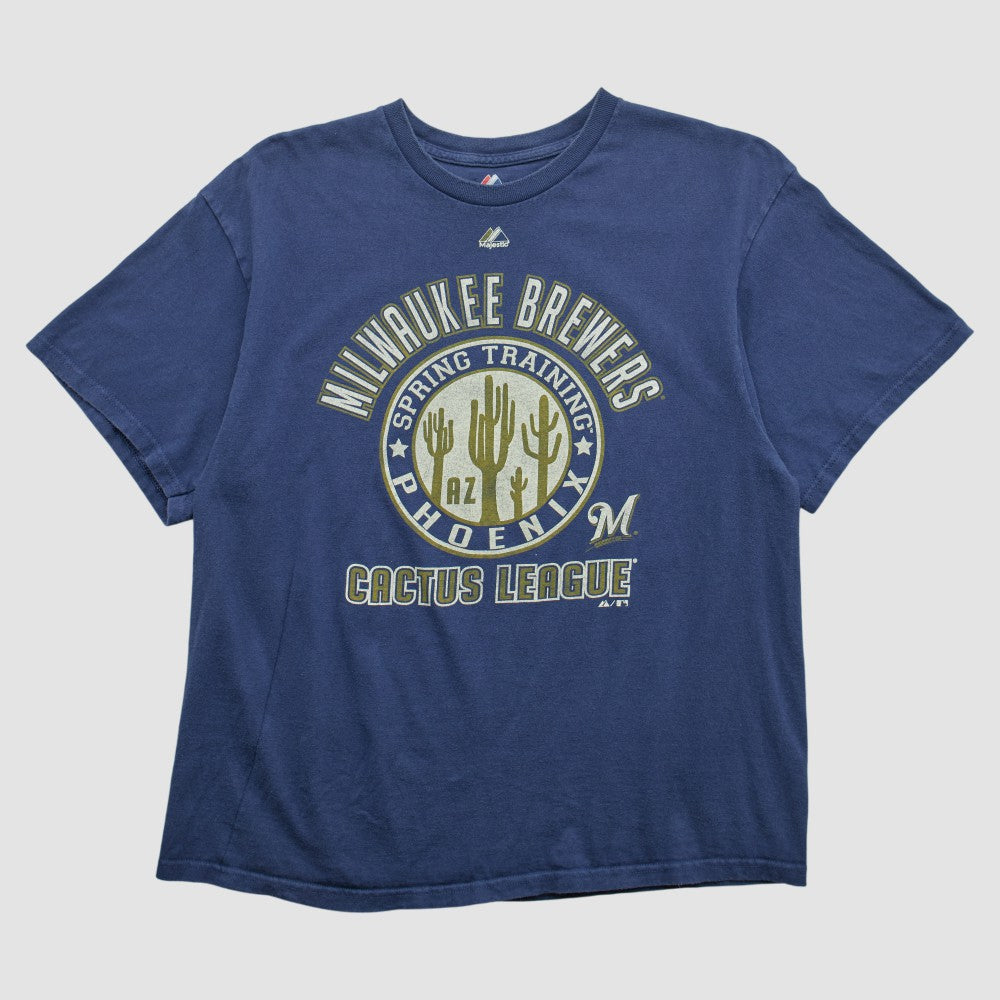 Milwaukee Brewers Majestic 2000s T-shirt | MLB New