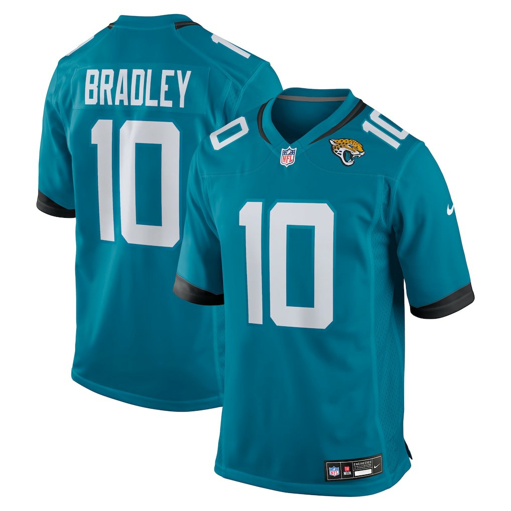 Jacksonville Jaguars Nike Carter Bradley  Team Game Jersey