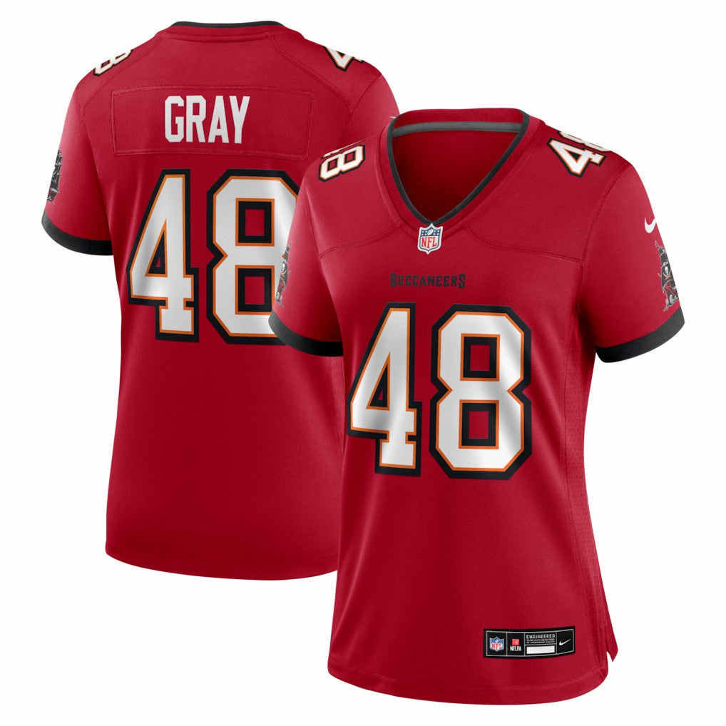 Tampa Bay Buccaneers Nike JT Gray  Women's Team Game Jersey