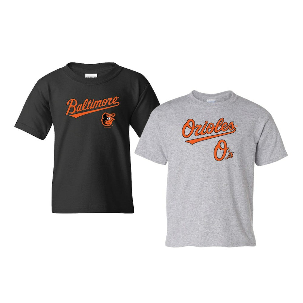 Baltimore Orioles Soft as a Grape Youth 2-Pack Logo T-Shirt Set | MLB On Sale