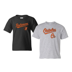 Baltimore Orioles Soft as a Grape Youth 2-Pack Logo T-Shirt Set | MLB On Sale