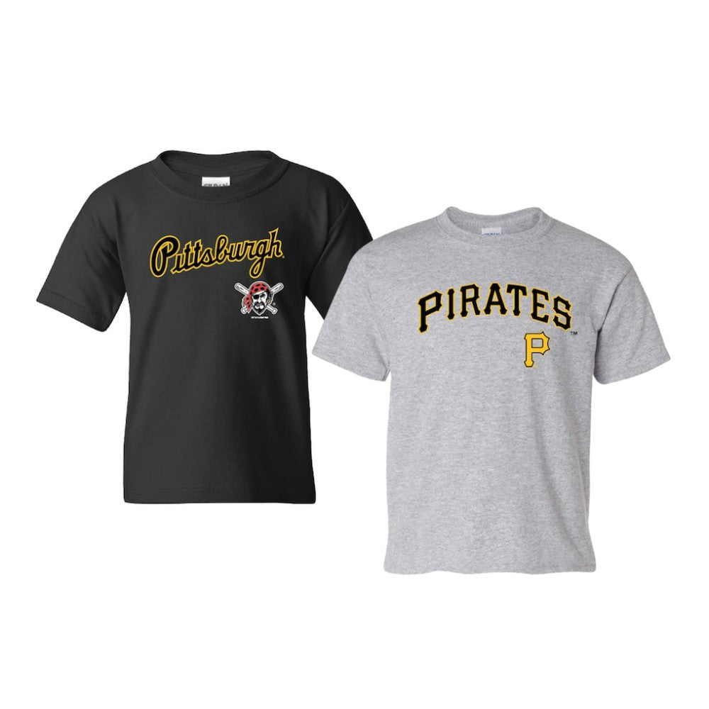 Pittsburgh Pirates Soft as a Grape Youth 2-Pack Logo T-Shirt Set | MLB Near me