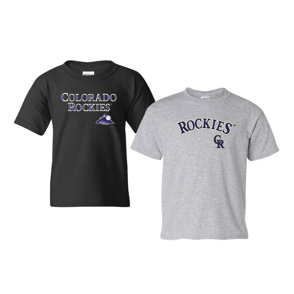 Colorado Rockies Soft as a Grape Youth 2-Pack Logo T-Shirt Set | MLB Near me