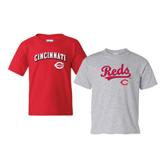 Cincinnati Reds Soft as a Grape Youth 2-Pack Logo T-Shirt Set | MLB On Sale
