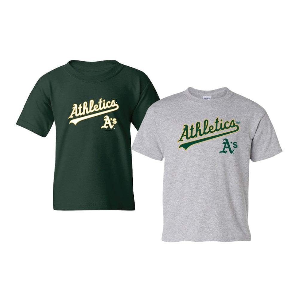 Athletics Soft as a Grape Youth 2-Pack Logo T-Shirt Set | MLB Online