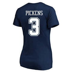 Dallas Cowboys Fanatics George Pickens  Women's Plus Size Name & Number V-Neck T-Shirt