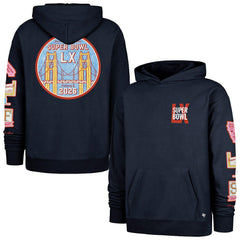 New England Patriots 47 brand Stoney Clover Lane x '47 Women's Super Bowl LX Patches Foundation Hoodie